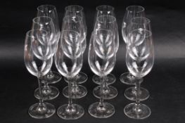 A set of twelve Riedel 'Champagne' crystal wine glasses, in original box.