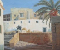 Anne E Christopherson (British, 1921-2013), 'Ibiza Old Walls', oil on canvas.