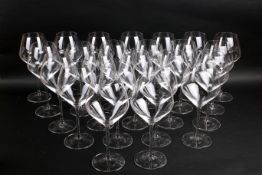 A set of twenty-four Riedel 'Pinot Noir' crystal wine glasses. H24.