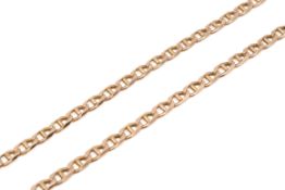 A 9ct gold necklace.