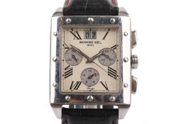 A Raymond Weil stainless steel Tango Collection wristwatch.