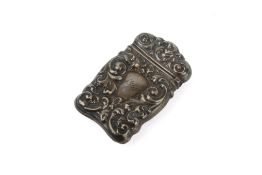 An early 20th century silver vesta case.