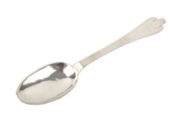 An 18th century silver Channel Isles trefid or dognose variant spoon.