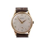 A 9ct gold cased Buren Grand Prix wristwatch.