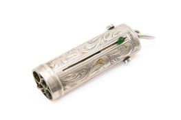 A late Victorian silver chatelaine.