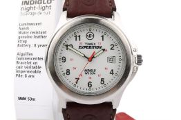 A gentleman's Timex EP Edition Indiglo stainless steel wristwatch.