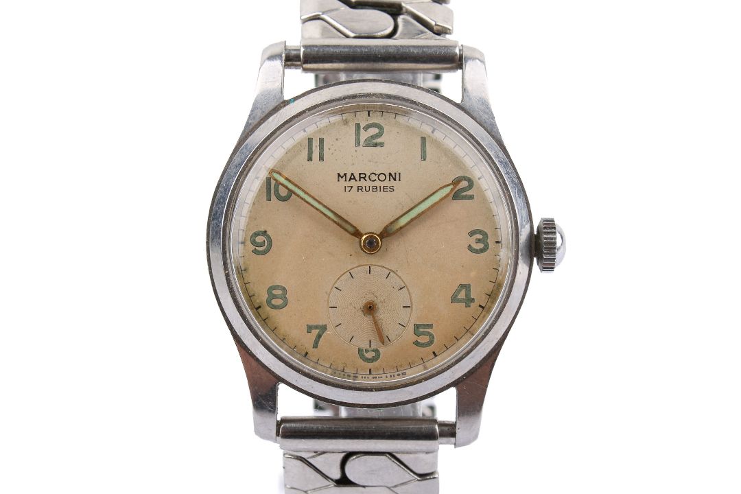 A gentleman's Marconi stainless steel wristwatch. - Image 1 of 4