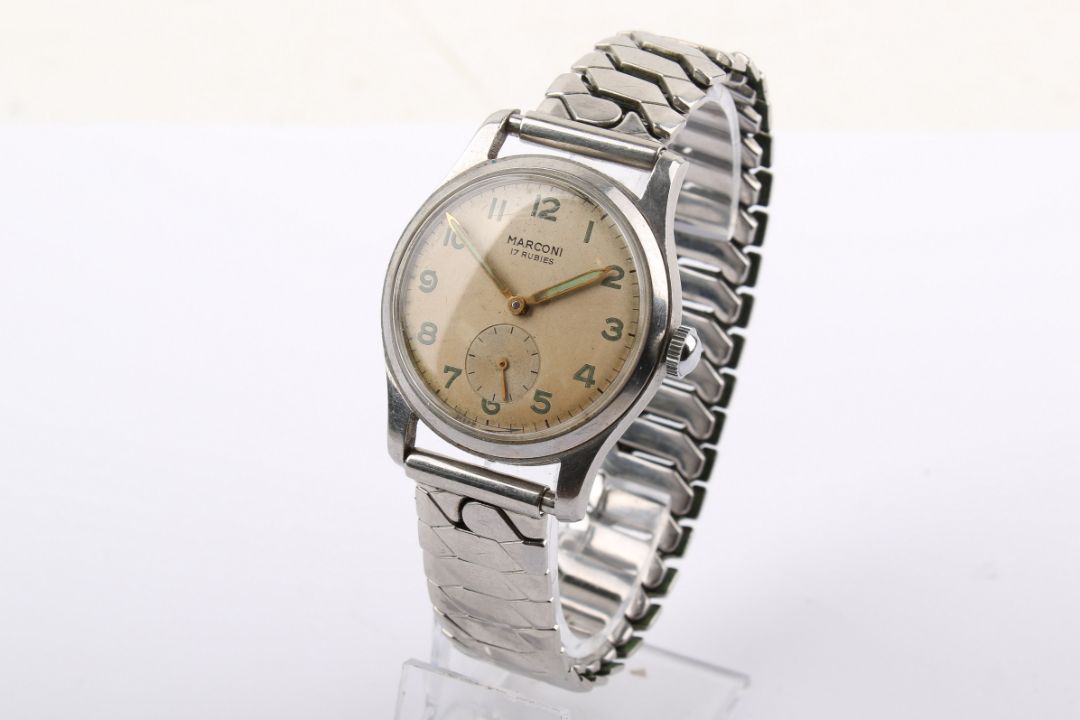 A gentleman's Marconi stainless steel wristwatch. - Image 2 of 4