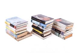 A collection of 35 assorted modern literature, fist edition hardback books.