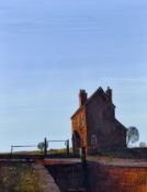 Laurence Roche (20th century) - gouache, 'Lock Keeper's House'.