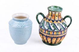 Two 20th century pottery vases. Including George Clews & Co.