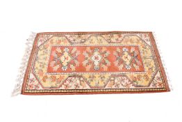 A John Lewis Turkish rug.