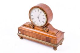A 19th century mahogany cased drum clock plinth base.