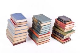 A collection of assorted books, mostly related to poetry. Including 19th century literature, etc.