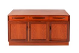 A mid-century G-plan sideboard (af).