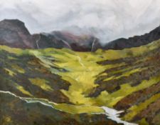 'Nant Ffrancon' - oil on board.