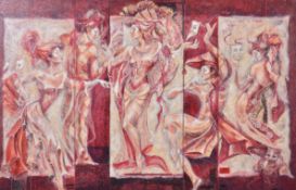 A large Giclee print of 'The Gilded Lily' by Joy Kirton Smith.
