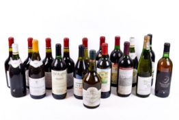 A collection of 18 bottles of assorted wine. Including five bottles of Moillard Rouge 750ml, etc.
