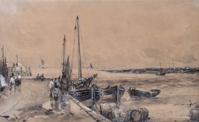 Wilfred Williams Ball and Thomas Hardy, two watercolours of boats.