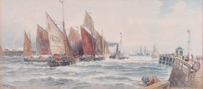 Thomas Bush Hardy (1842-1897), print, 'Leaving the Harbour'.