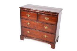 A Victorian mahogany chest of drawers.