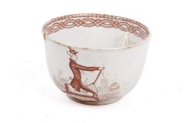 An English creamware 18th/19th century pottery bowl.