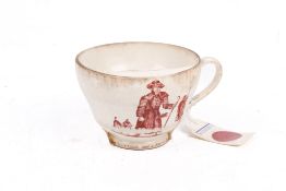 A late 19th century English Creamware 'moustache' cup.