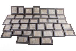 A large collection of British county maps. Including Essex, Staffordshire, Dorset, etc. 18.5cm x 24.