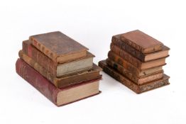 A collection of ten assorted antiquarian books.