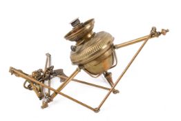 An early 20th century Hink's & Sons ceiling oil lamp.