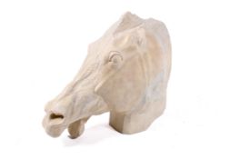 A replica life size plaster cast 'Horse Of Selene' sculpture.