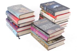 A collection of John Le Carre books, mostly signed with dedication.