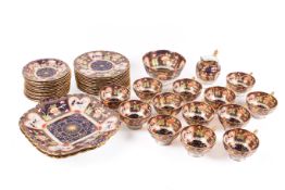 A 1920s Royal Crown Derby Imari pattern part tea service.
