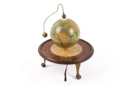 A French 19th century STYLE mechanical terrestrial globe.