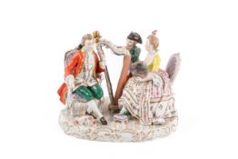 A Dresden ceramic centre piece.