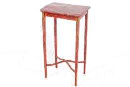 A chinoiserie side table.