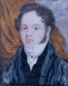An early 19th century miniature portrait on ivory.