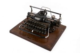 A vintage Blickensderfer shop typewriter.