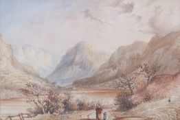 TS Kirkham, 19th century watercolour. 'Snowdonia', signed, titled and dated '1864' (lower left), 16.