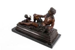 A 19th century bronze sculpture,