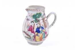 A 19th century jug decorated with Chinese scenery.