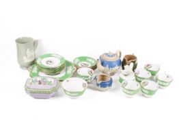 An assortment of Spode ceramics.