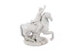 Johann Georg Leimberger (1717-1798), a porcelain figure of a Turkish rider on horseback. Model No.