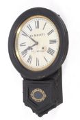 An early 20th century Ansonia eight-day wall clock.