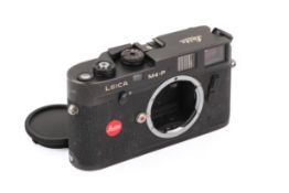 A Leica M4-P 35mm Rangefinder Camera Body. Black. 1981. Serial number *1552444.