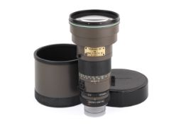 A Tamron SP 300mm f2.8 LD (IF) lens. With hood, caps and case.