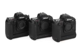 Three Nikon Digital SLR Camera Bodies.