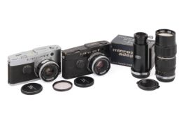 An Olympus Pen FT 35mm Half Frame Camera Outfit.