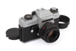 A Leitz Leicaflex SL 35mm SLR Camera. Chrome. 1973. Serial number 1366456.