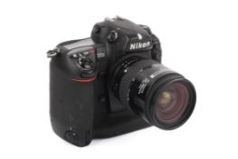 A Nikon D2X Digital SLR Camera. With a Nikon 28-85mm f3.5-4.5 AF Nikkor lens. Untested.